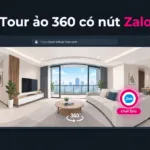 Tour ảo 360 có nút Zalo: cách gắn nút liên hệ Zalo vào tour trên Panoee