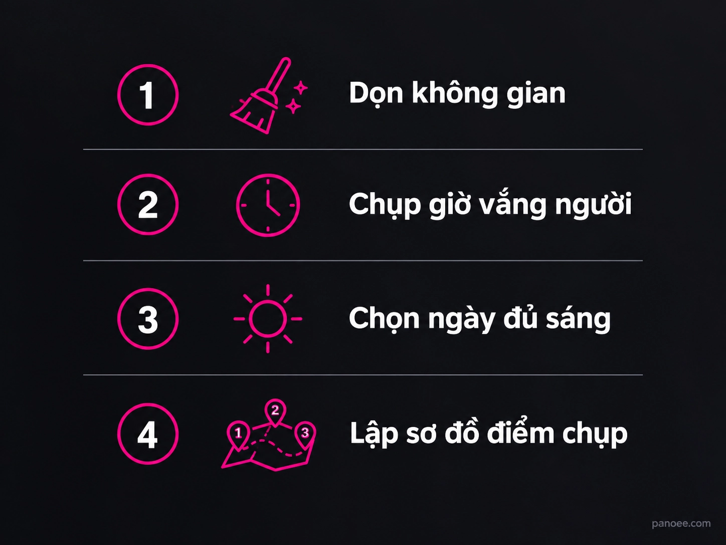 Bốn việc chuẩn bị trước khi chụp ảnh 360 khuôn viên