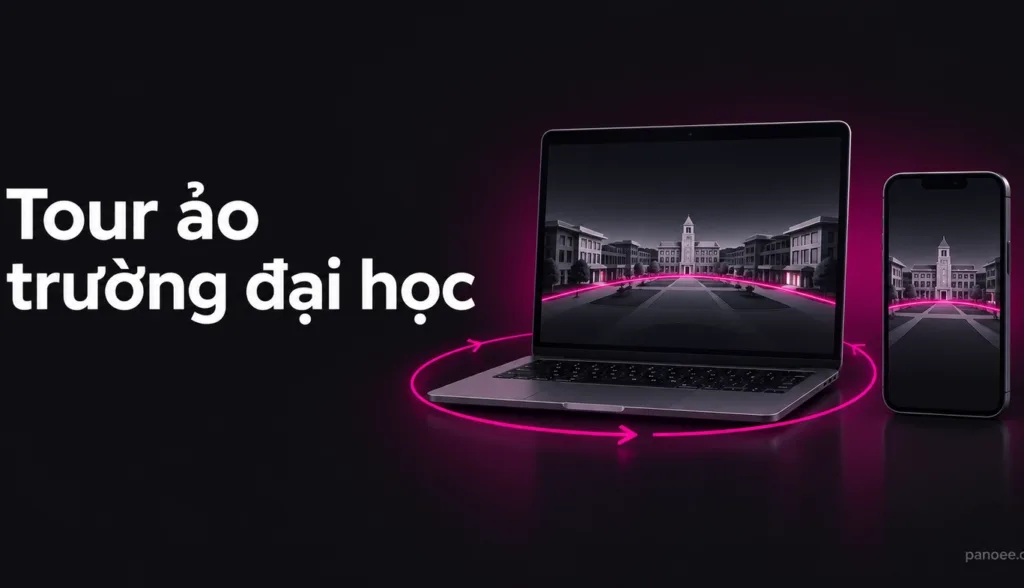 Tour ảo trường đại học: tham quan khuôn viên từ xa phục vụ tuyển sinh